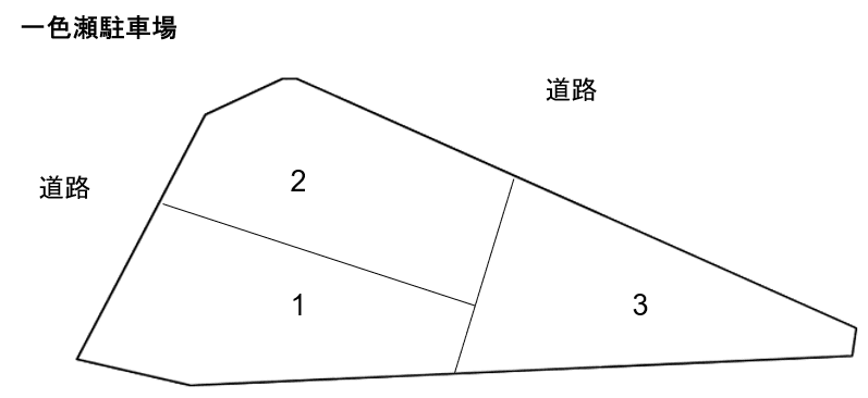 一色駐車場の駐車配置図