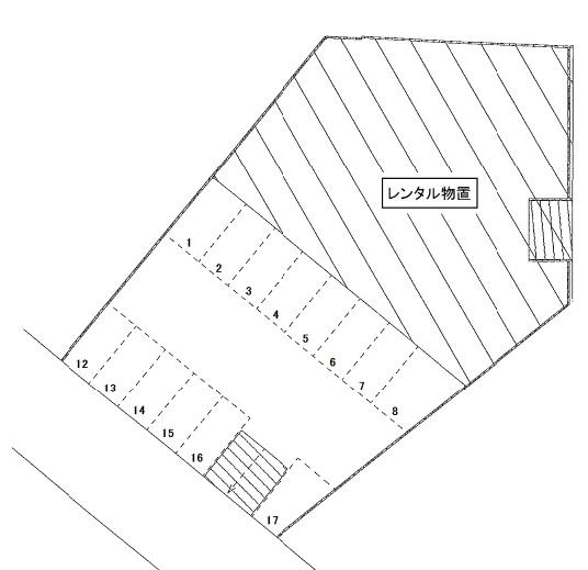 山五第5駐車場の駐車配置図
