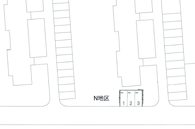 幸町_Ｎ地区の駐車配置図