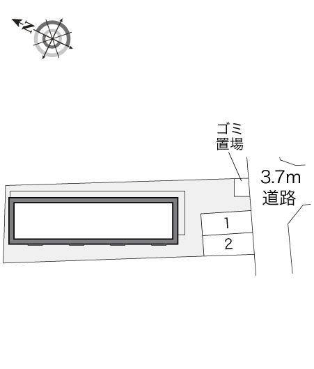 燦岸部(14960)の駐車配置図
