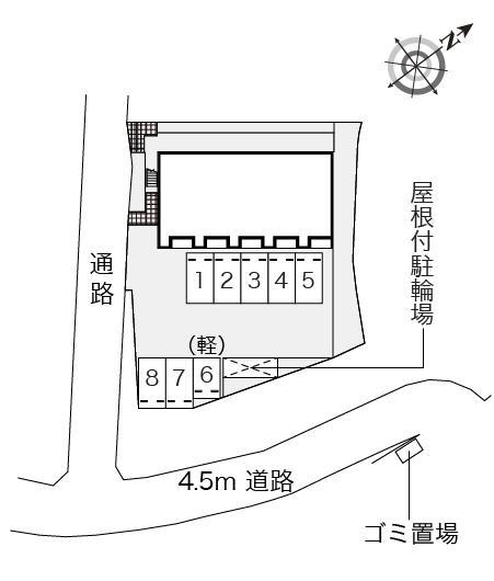 菜畑Ⅱ(54593)の駐車配置図