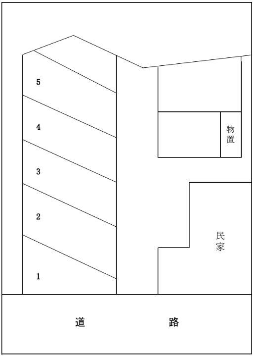 田中(修)駐車場の駐車配置図