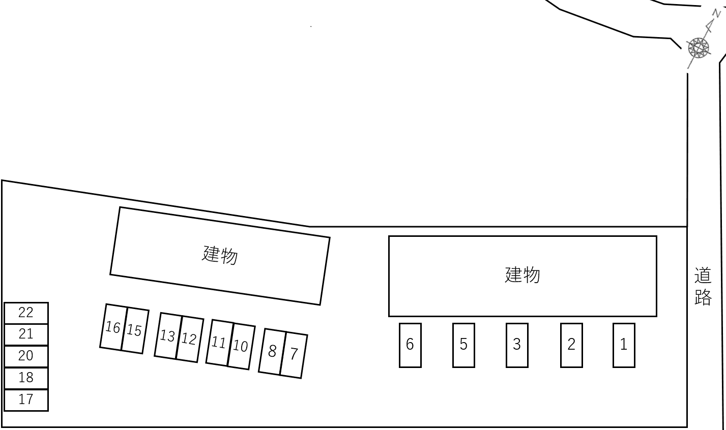 竹林　ＧＡＲＤＥＮ　Ａの駐車配置図