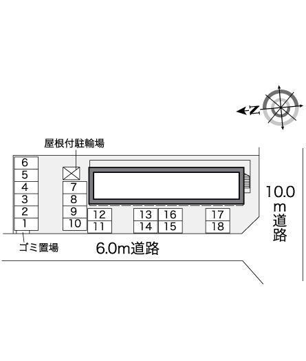 グリーンシャトー(25831)の駐車配置図