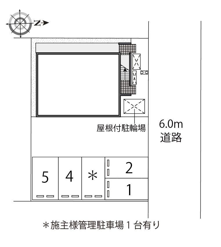 五所川原中央(43985)の駐車配置図