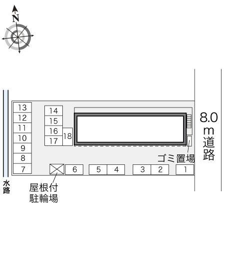 コーポ　丸山(28501)の駐車配置図
