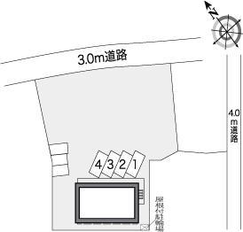 プレジール池田(25636)の駐車配置図