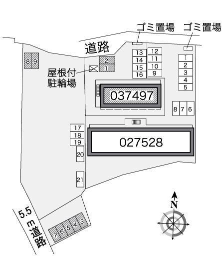 ＥＩＫＩ(37497)　敷地外駐車場の駐車配置図