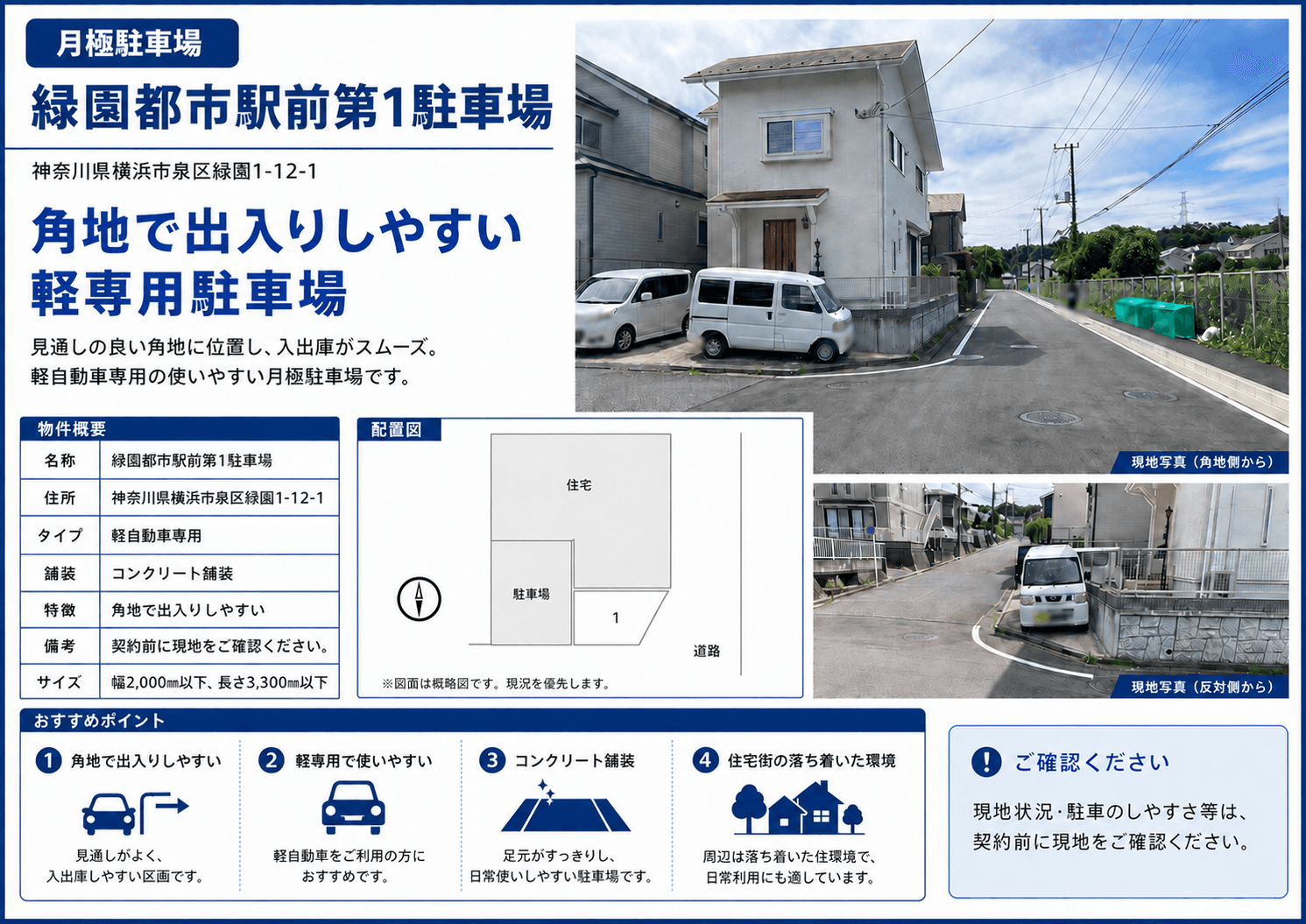 緑園都市駅前第1駐車場の外観・駐車場イメージ1枚目