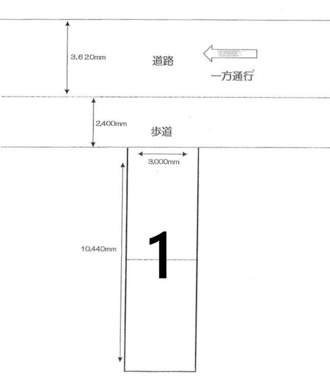大田町5丁目鳴尾ガレージの駐車配置図