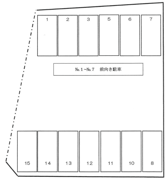 ２８３の駐車配置図