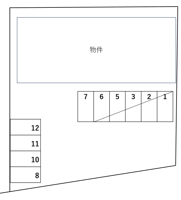 ゆう・はうす別駐車場の駐車配置図