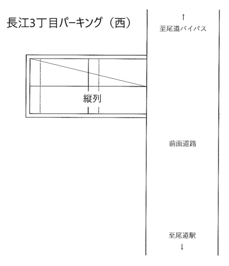 長江3丁目パーキング（西）の駐車配置図