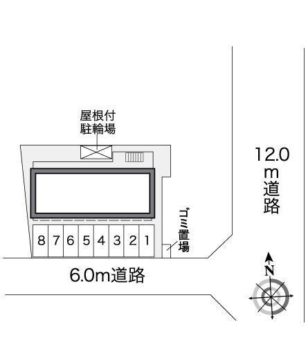 ハンビー北谷(26721)の駐車配置図