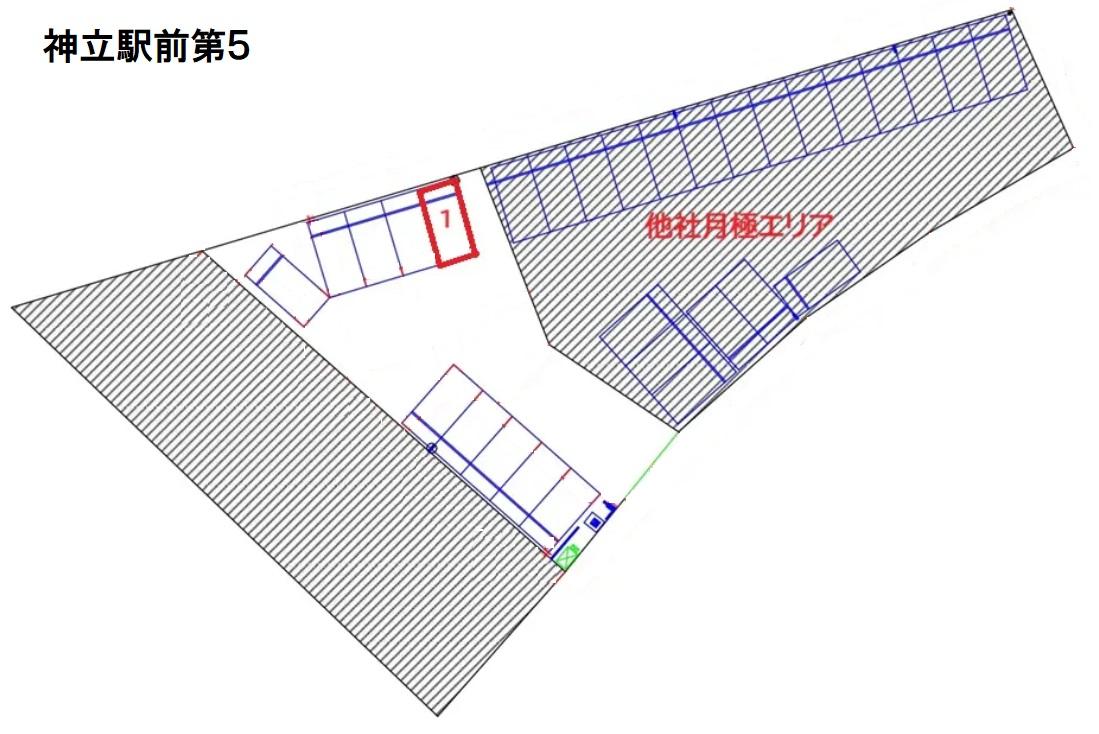 神立駅前第５の駐車配置図