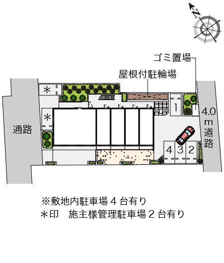クレイノアーカーシャ(56694)の駐車配置図