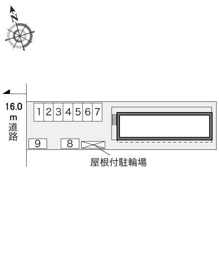 レジデンス城ヶ崎(29958)の駐車配置図