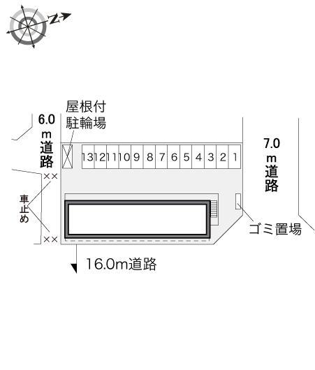 西真美(34138)の駐車配置図