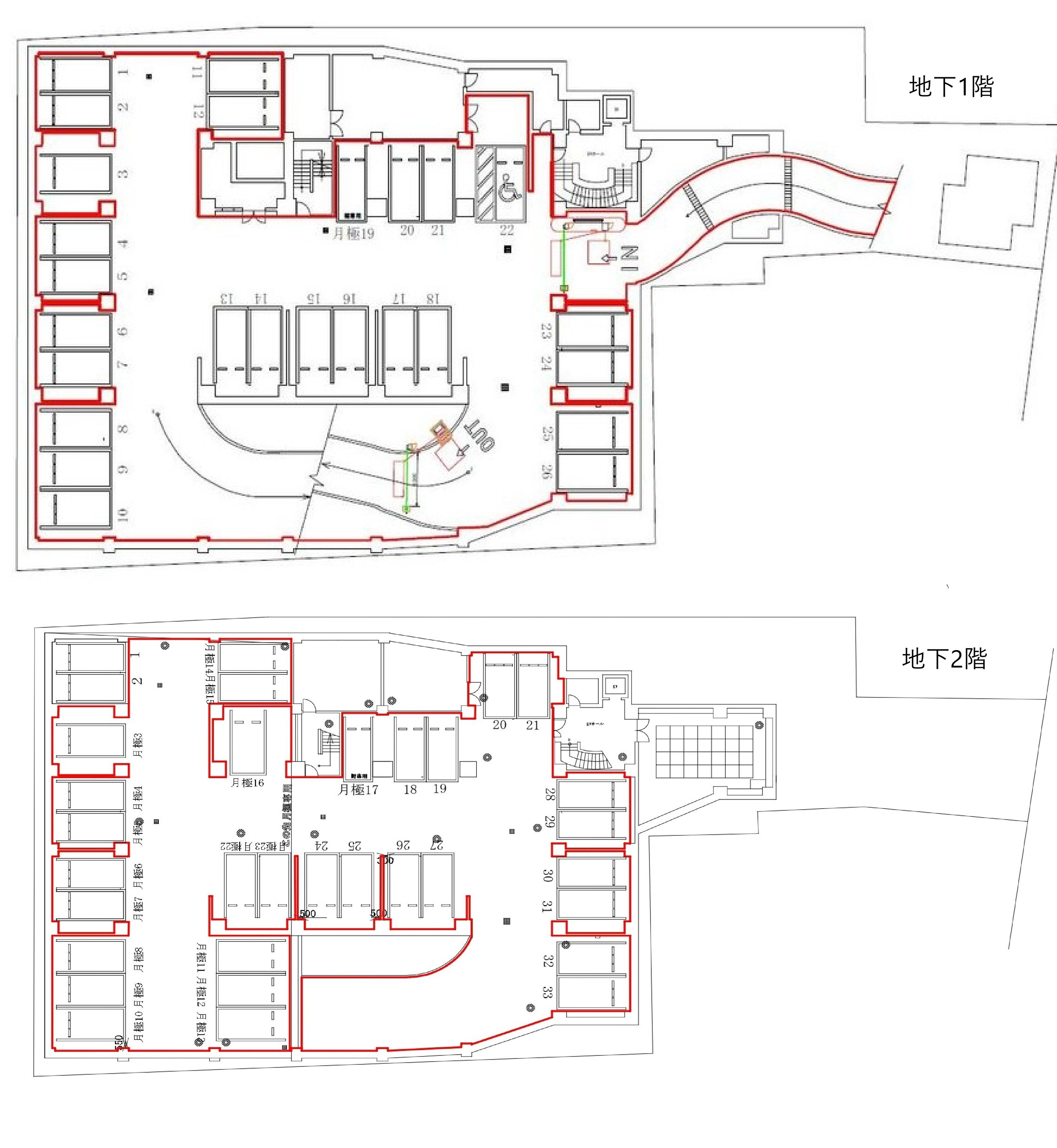 吉祥寺本町１丁目第７の駐車配置図