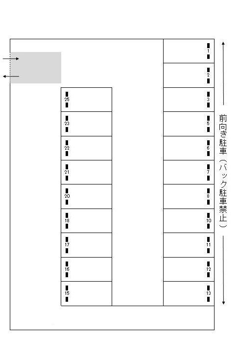 J-399の駐車配置図