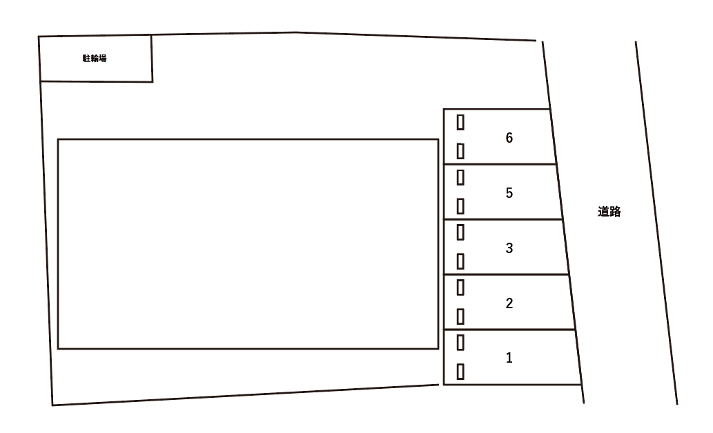 アムール YF 駐車場の駐車配置図
