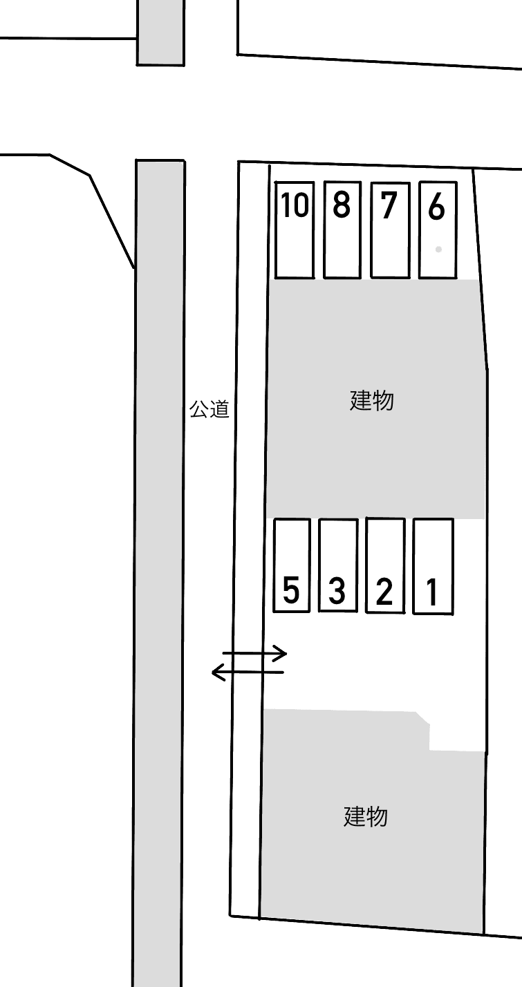 ＰＲＥＳＴＩＧＥ Ａの駐車配置図