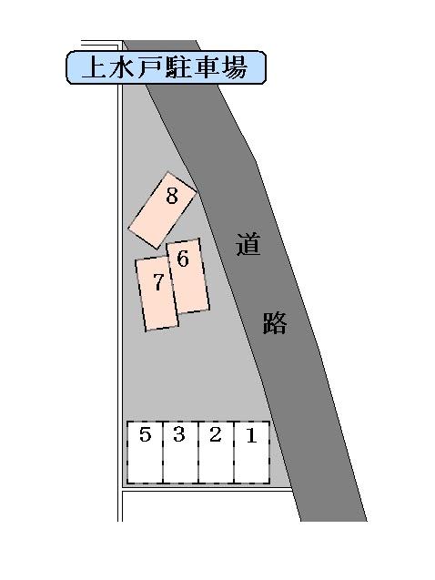 上水戸駐車場の駐車配置図