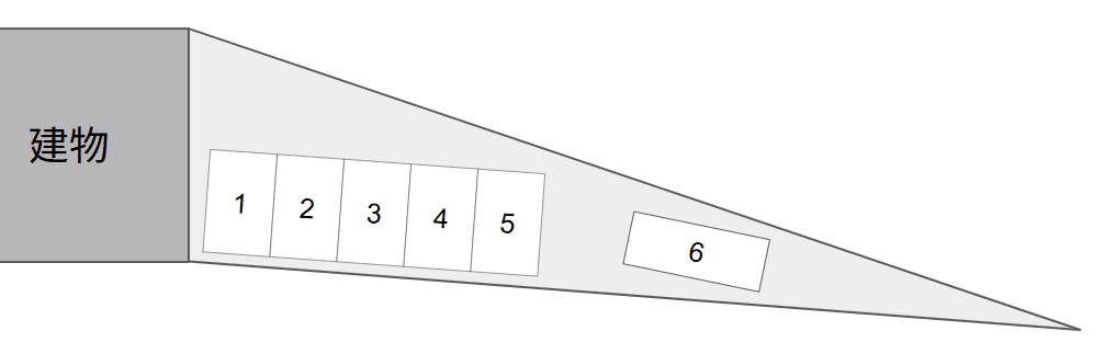 ムサシ　駐車場の駐車配置図