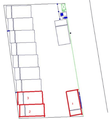 練馬東大泉第１の駐車配置図