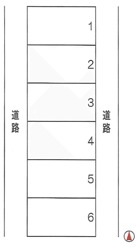 石止パーキングの駐車配置図