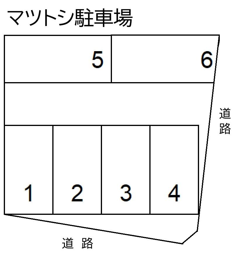 マツトシ駐車場の駐車配置図