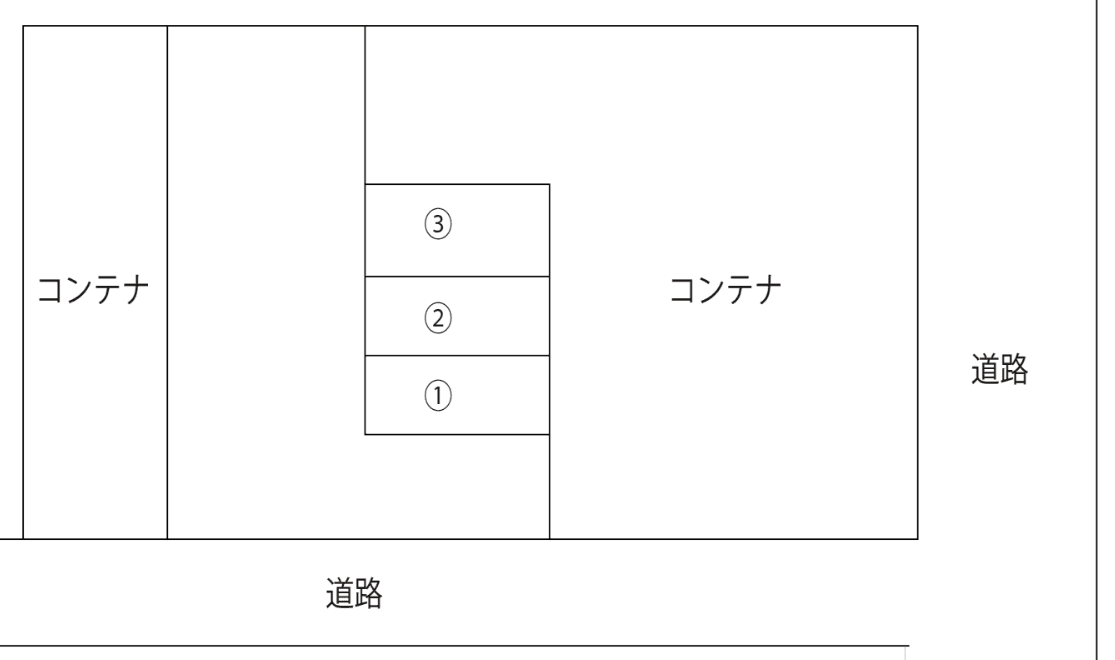 熊野町９６パーキングの駐車配置図