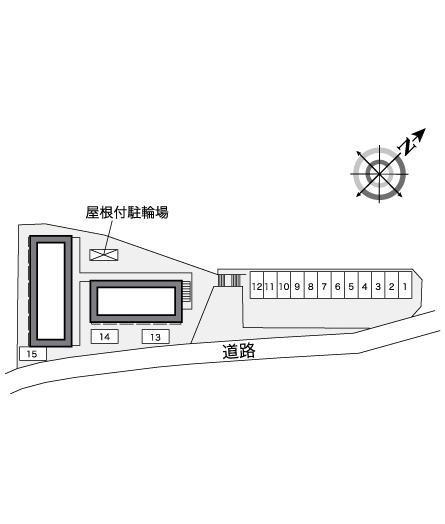 夢Ⅱ(39830)の駐車配置図