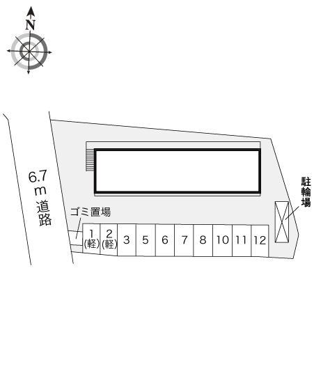 ラ・フォーレⅢ(18840)の駐車配置図