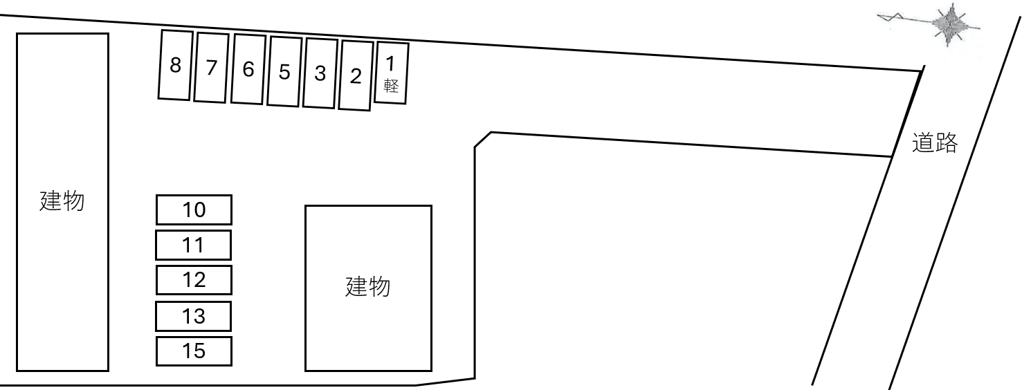 ＬｉｖｅｒｔｅⅠの駐車配置図