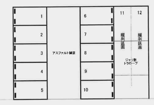 女池上山五丁目駐車場の駐車配置図