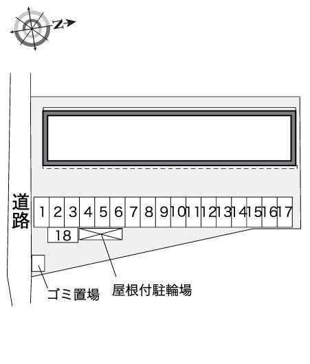 ヴィラ下富野(40680)の駐車配置図