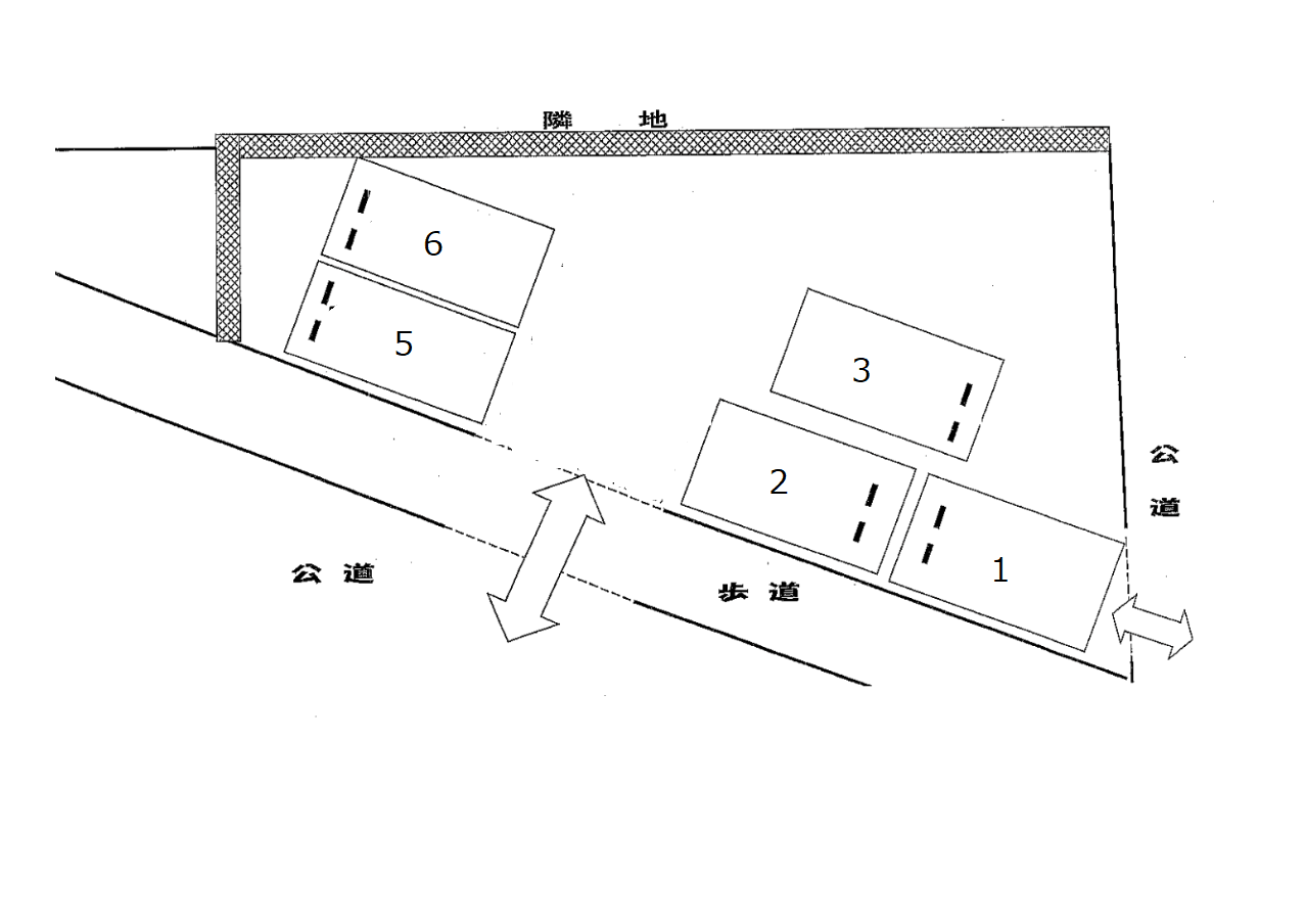 ５３５の駐車配置図