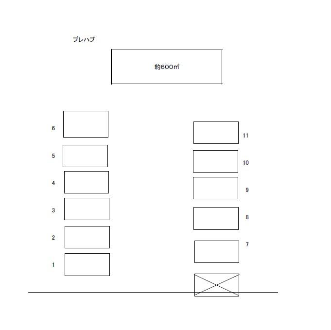 三和パーキングの駐車配置図