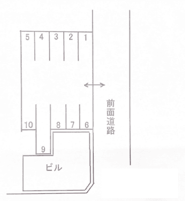 山口日吉町駐車場の駐車配置図