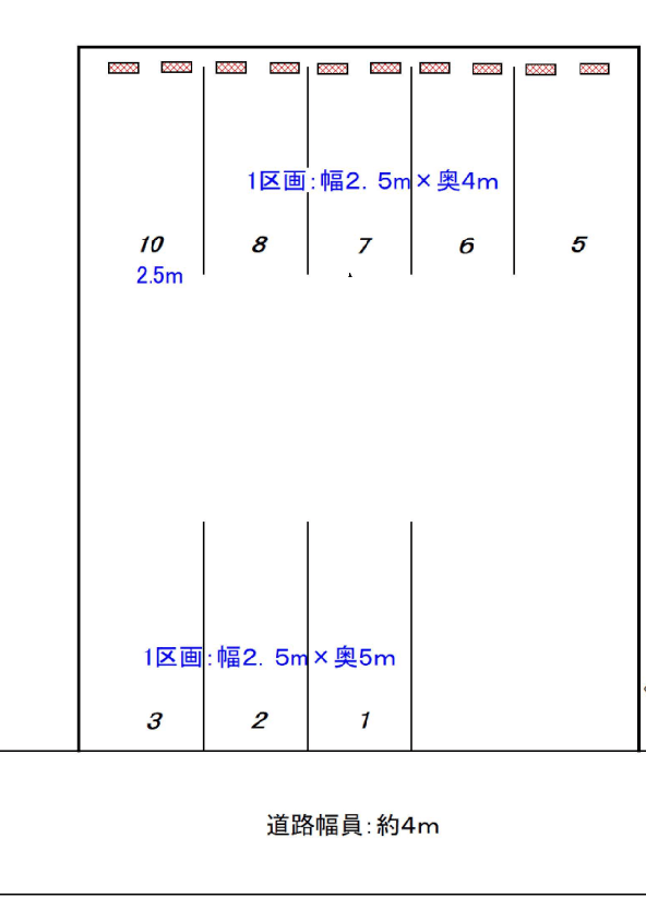 HSパーキングの駐車配置図
