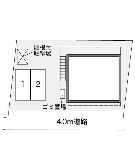絹(36738)の駐車配置図