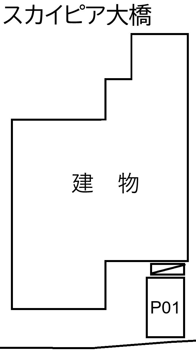 スカイピア大橋の駐車配置図