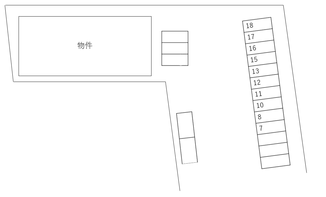 Ｇｒａｎｄ　Ｓｏｌｅｉｌ駐車場の駐車配置図
