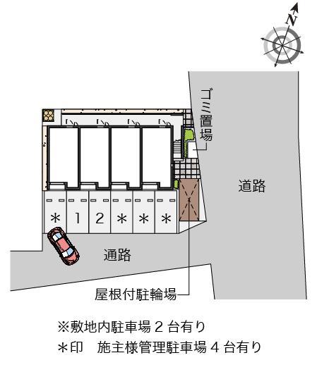 クレールウィン(55628)の駐車配置図
