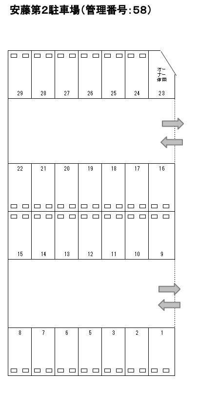J-058の駐車配置図