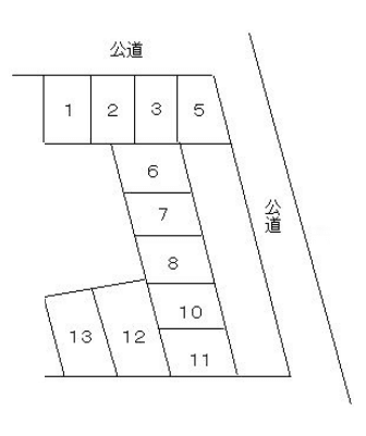 グリーンヒル舞鶴敷地外駐車場の駐車配置図