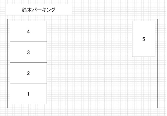 鈴木パーキングの駐車配置図
