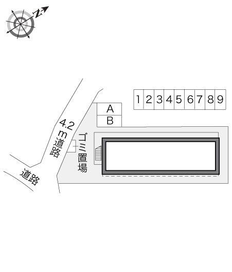 エスペランサＢ(18265)の駐車配置図