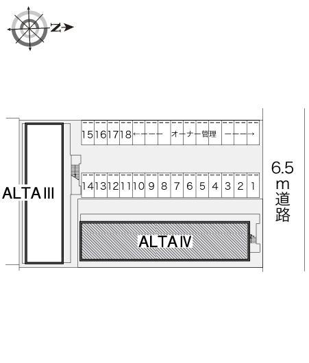 ＡＬＴＡⅣ(17595)の駐車配置図